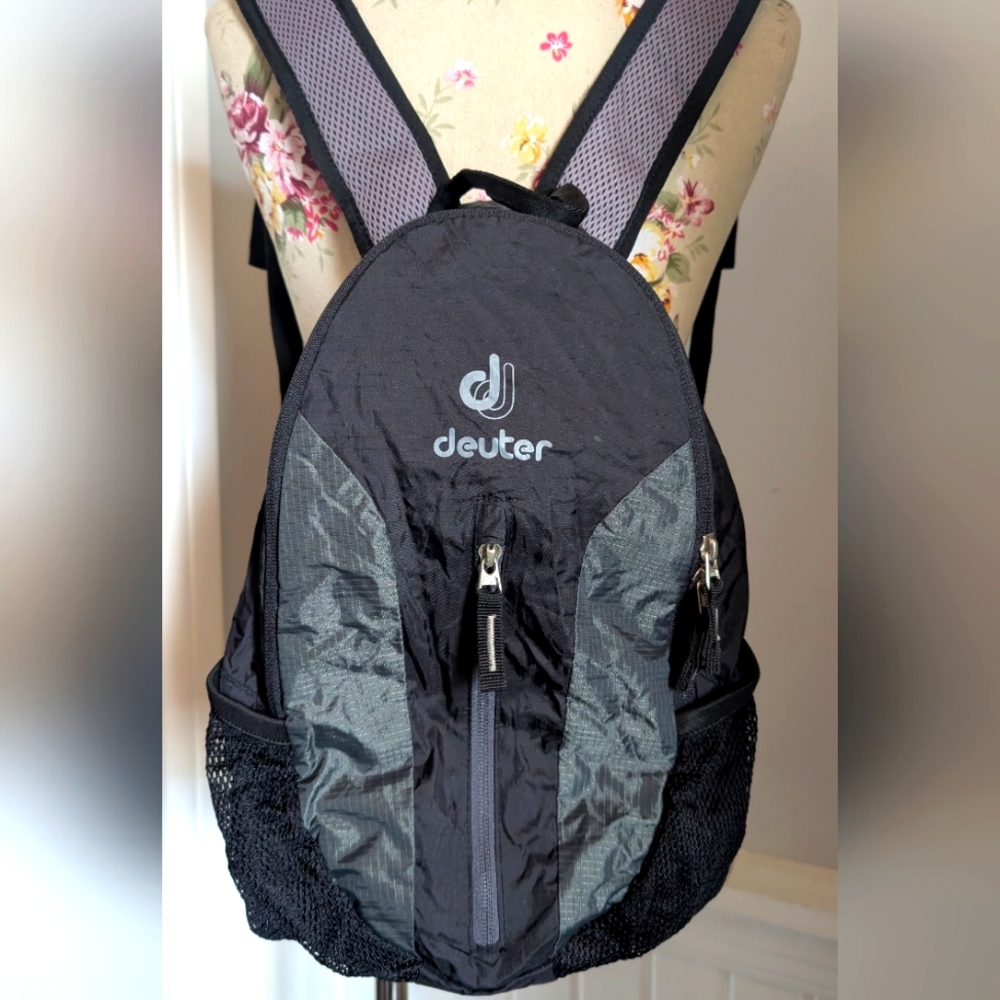 Deuter Black and Gray Backpack convertible To‎ A Belt Bag